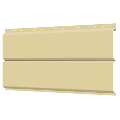 Сайдинг металлический ЕВРО-БРУС под брус RAL1014 Бежевый фото Центр Металлокровли