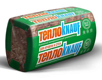 Утеплитель ТеплоКНАУФ КОТТЕДЖ для кровли и стен TS037 50х610х1230мм 16шт 12м2 0,6м3 KNAUF плита фото Центр Металлокровли