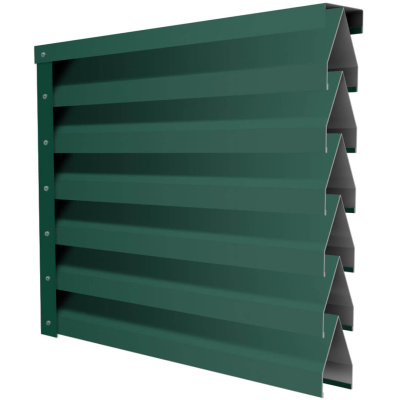 Ламель Реснички RAL6005 Зеленый Мох двустороннего забора