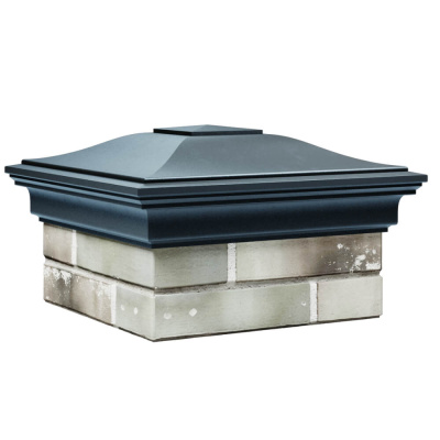 Колпак на столб забора MONBLAN Темно-Серый 1,5х1,5 кирпича размер под посадку 385х385мм фото 1